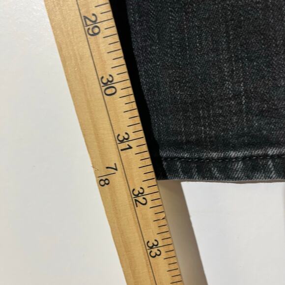 Abercrombie & Fitch Langdon Slim Stretch Black Distressed Jeans Men’s Size 29x32 - Picture 6 of 7